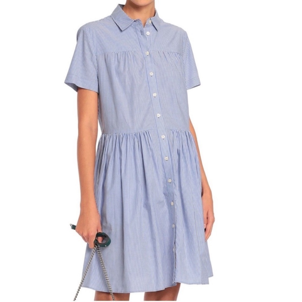 Kate Spade Broome Street Blue Striped Women's Dress SM (runs large)
